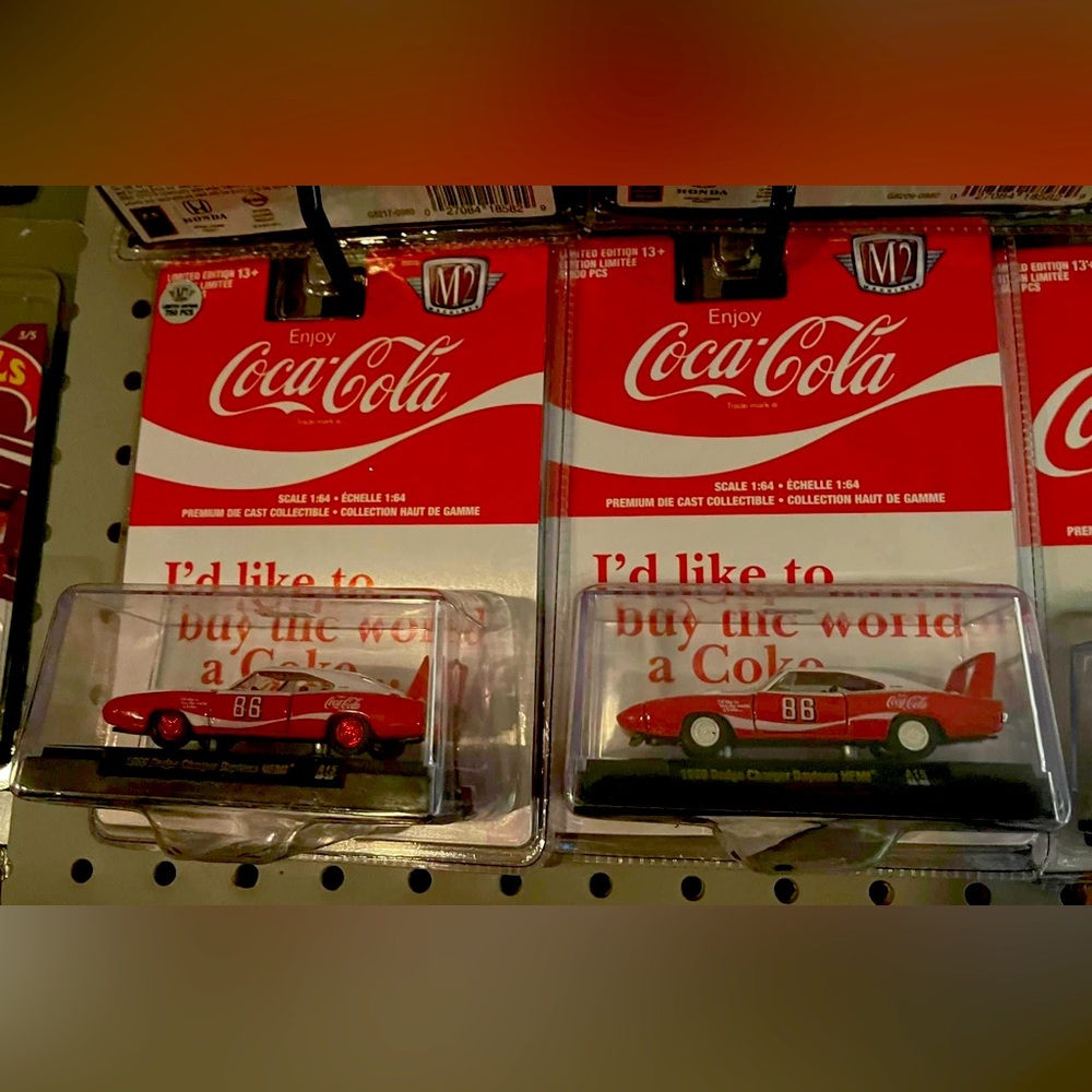 M2 Chase and Regular set of 1969 Dodge Charger Daytona Hemi